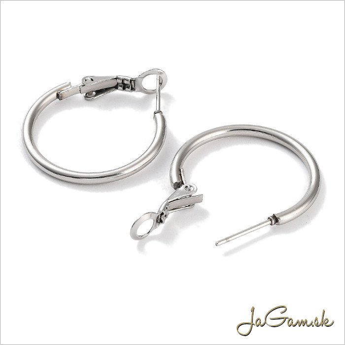 Kruhové naušnice CHIRURGICKÁ OCEĽ 29mm, 2ks (CH1768)